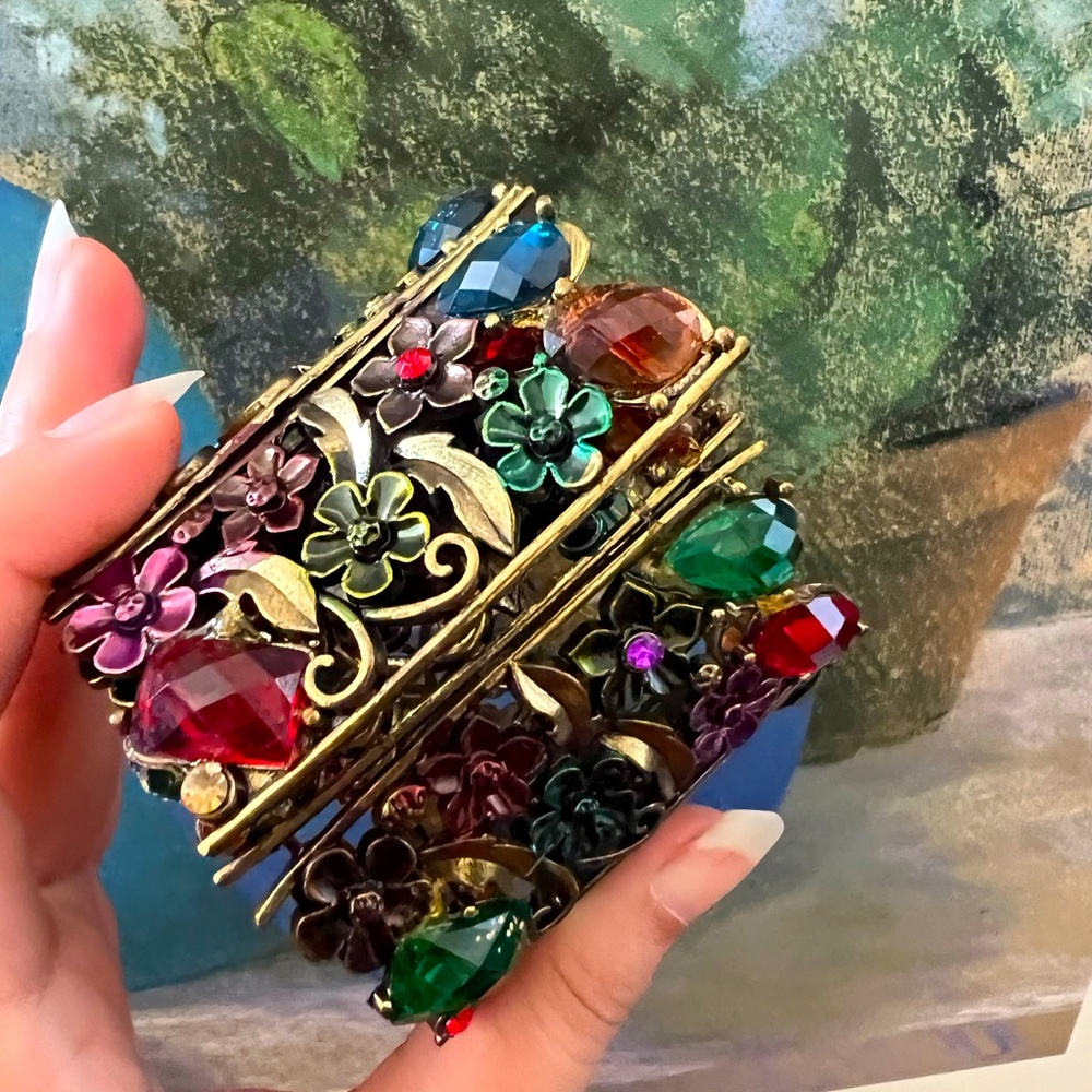 bracelet with multi colured gems